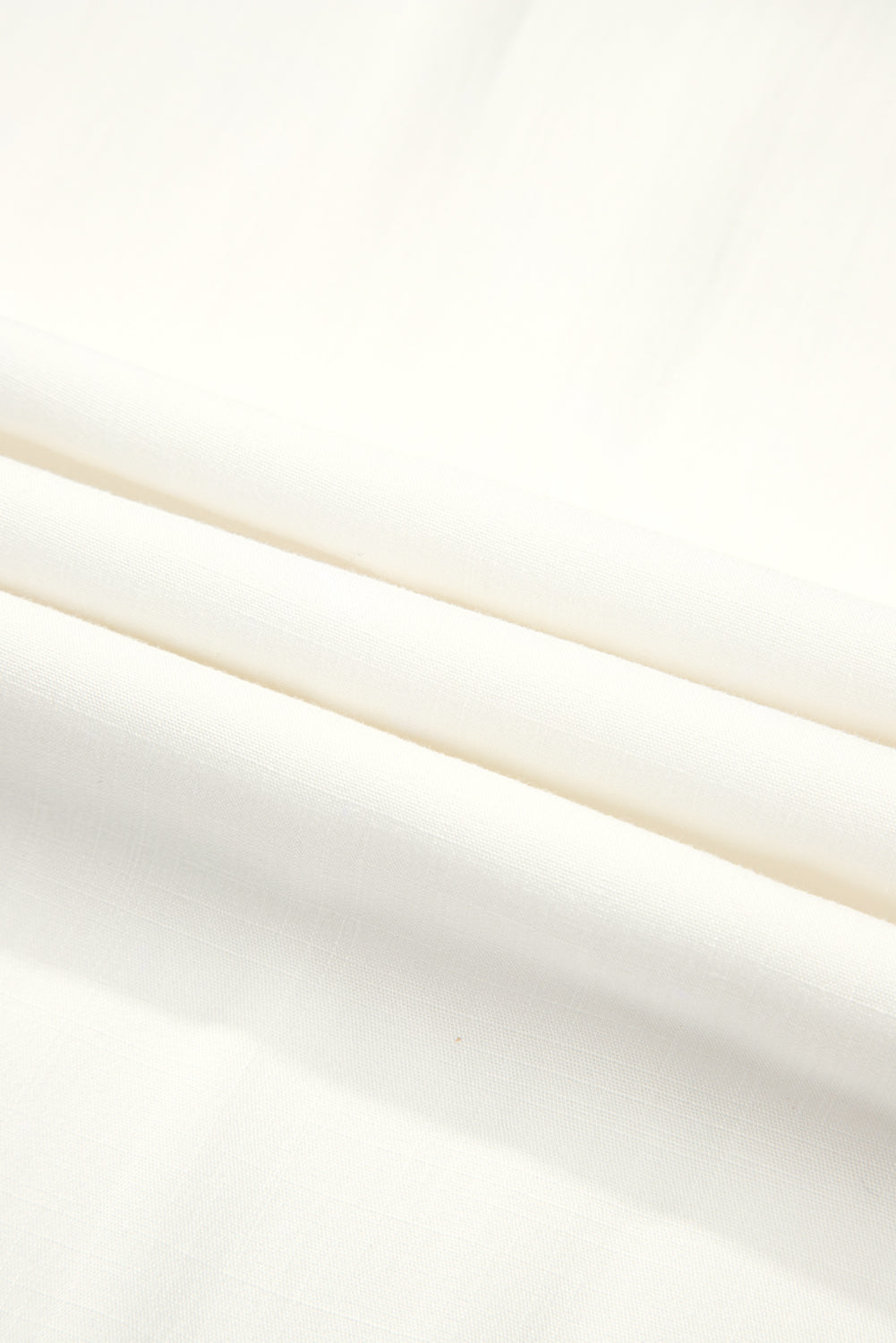 Solid Drop Waist Pleated Wide Leg Pants